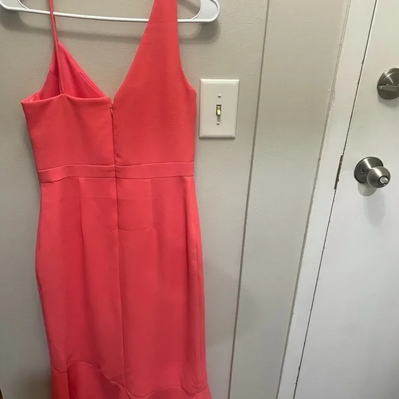 Aqua size 4 crepe ruffle dress - Picture 3 of 6